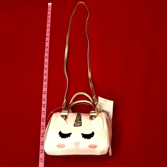 Luv Betsey Mini Barrel Crossbody Unicorn Handbag - Picture 6 of 7